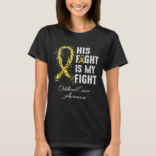 Camiseta Su lucha es mi lucha Cinta de Oro Cáncer Infantil