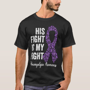 Camiseta Su lucha es mi lucha Cinta Púrpura Fibromialgia A