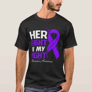 Camiseta Su lucha es mi lucha Conciencia de Alzheimer Pluma