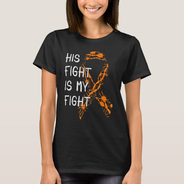 Camiseta Su Lucha Es Mi Lucha Conciencia de Esclerosis Múlt (Anverso)