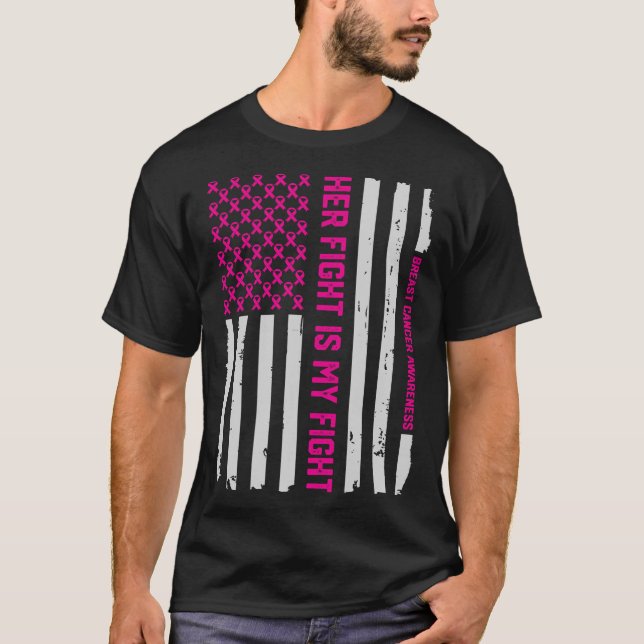 Camiseta Su lucha es mi lucha - conciencia del cáncer de (Anverso)