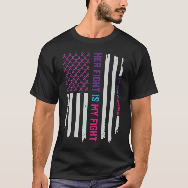 Camiseta Su lucha es mi lucha - conciencia del cáncer de (Anverso)