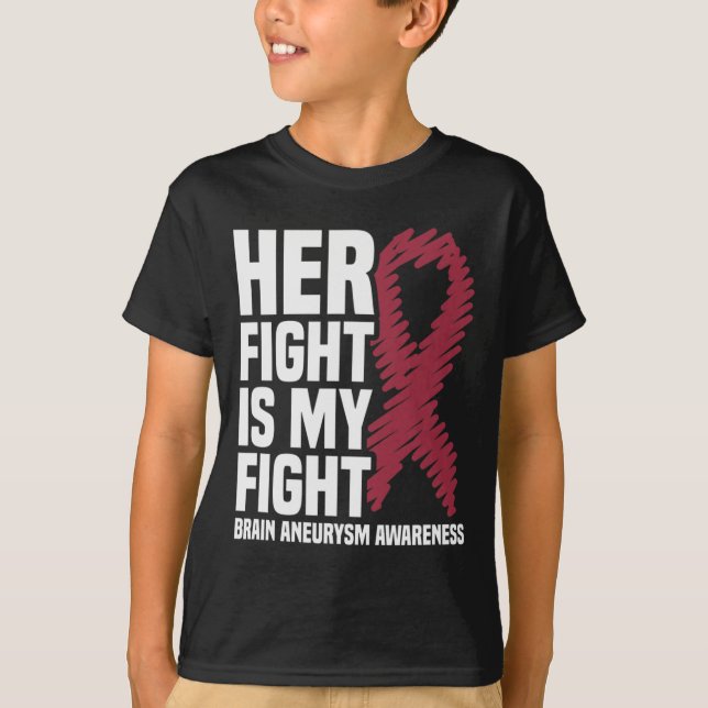 Camiseta Su Lucha Es Mi Lucha Concienciación Sobre El Aneur (Anverso)