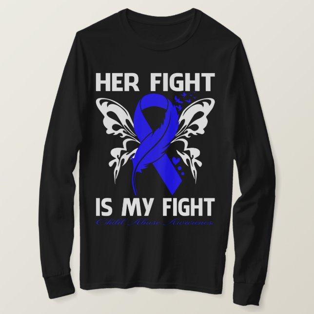Camiseta Su lucha es mi lucha contra el abuso infantil (Anverso del diseño)