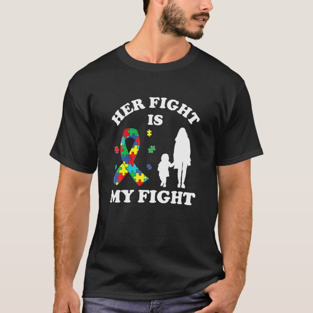 Camiseta Su lucha es mi lucha contra el autismo de mi papá  (Anverso)