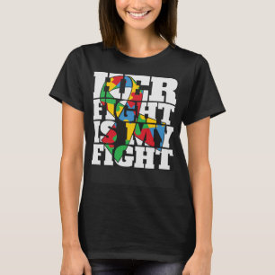Camiseta Su lucha es mi lucha contra el autismo y la toma d