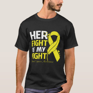 Camiseta Su lucha es mi lucha contra el cáncer de huesos.