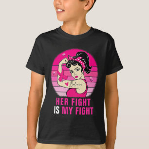 Camiseta Su Lucha Es Mi Lucha Contra El Cáncer De Mama Rosi