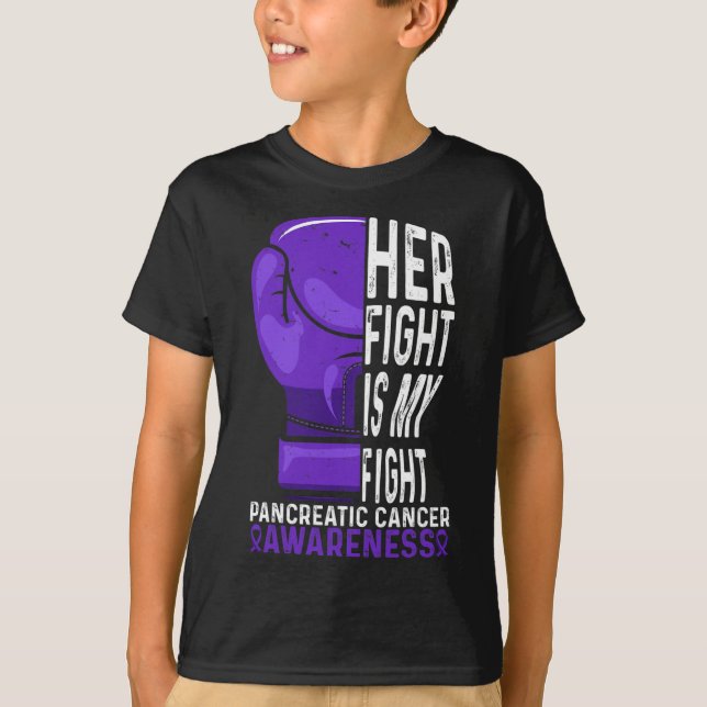 Camiseta Su lucha es mi lucha contra el cáncer de páncreas (Anverso)