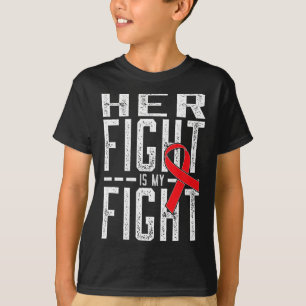 Camiseta Su lucha es mi lucha contra el cáncer de sangre 4