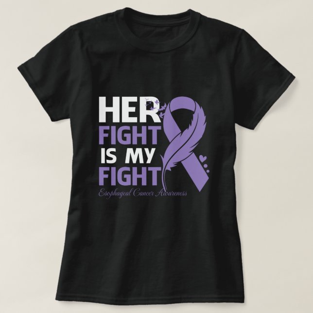 Camiseta Su lucha es mi lucha contra el CÁNCER ESOFAGEAL (Diseño del anverso)