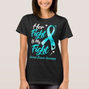 Camiseta Su lucha es mi lucha contra el CÁNCER OVÁRICO