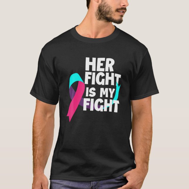 Camiseta Su Lucha Es Mi Lucha Contra El Cáncer Tiroide Apoy (Anverso)