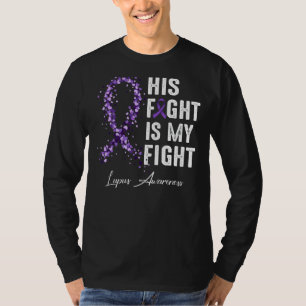 Camiseta Su Lucha Es Mi Lucha Contra El Lupus De Cinta Púrp