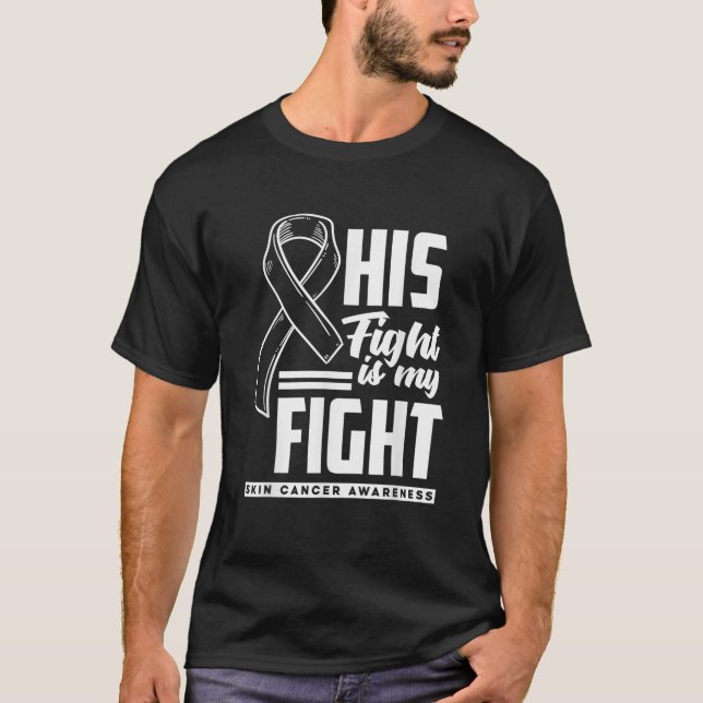 Camiseta Su Lucha Es Mi Lucha Contra El Melanoma El Cáncer  (Anverso)