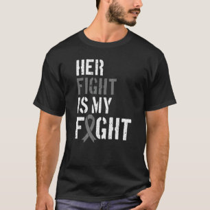 Camiseta Su Lucha Es Mi Lucha Contra El Tumor Gris Cinta 2
