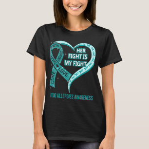 Camiseta Su lucha es mi lucha contra la alergia a la comida