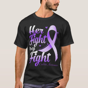 Camiseta Su Lucha Es Mi Lucha Contra La Colitis Guerrera De