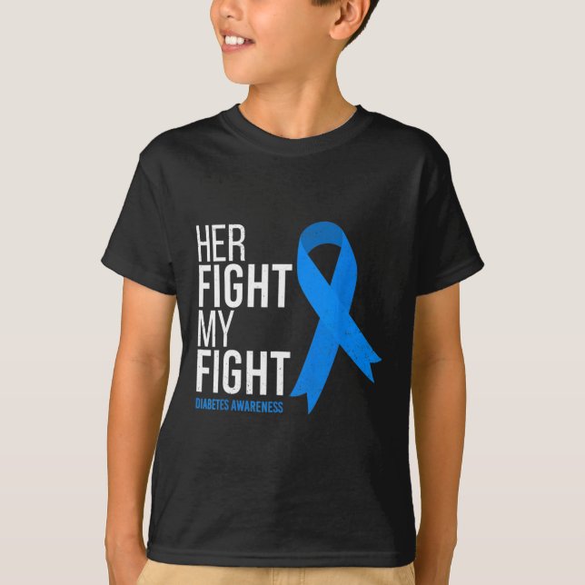 Camiseta Su lucha es mi lucha contra la diabetes (Anverso)