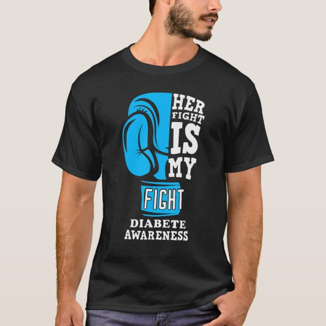 Camiseta Su lucha es mi lucha contra la diabetes de la madr (Anverso)
