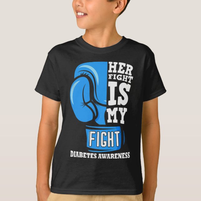 Camiseta Su Lucha Es Mi Lucha Contra La Diabetes Glove De B (Anverso)