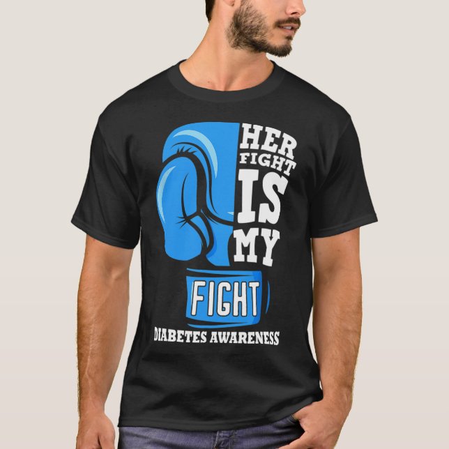 Camiseta Su Lucha Es Mi Lucha Contra La Diabetes Glove De B (Anverso)