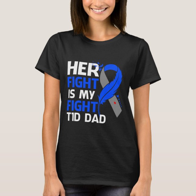 Camiseta Su Lucha Es Mi Lucha Contra La Diabetes T1d De Pap (Anverso)