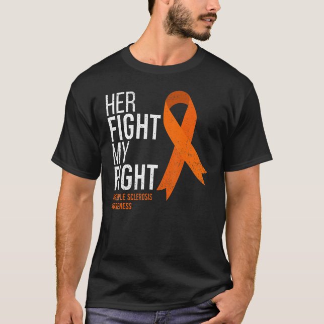 Camiseta Su lucha es mi lucha contra la esclerosis múltiple (Anverso)