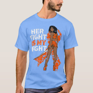 Camiseta Su Lucha Es Mi Lucha Contra La Leucemia Melanin Wa