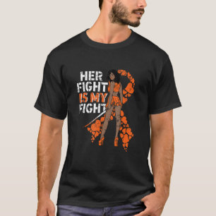 Camiseta Su Lucha Es Mi Lucha Contra La Leucemia Melanin Wa