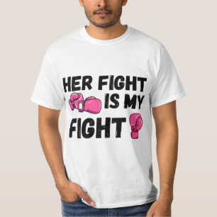 Camiseta Su Lucha Es Mi Lucha De Boxear Guantes De Cáncer D