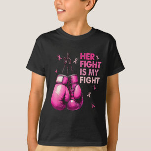 Camiseta Su Lucha Es Mi Lucha De Boxear Guantes De Cáncer D