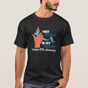 Camiseta Su lucha es mi lucha Diabético T1D Conciencia sob