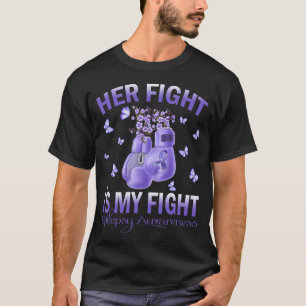 Camiseta Su Lucha Es Mi Lucha Epilepsia Conciencia Boxing G