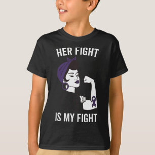 Camiseta Su Lucha Es Mi Lucha Epilepsia Conciencia Púrpura 
