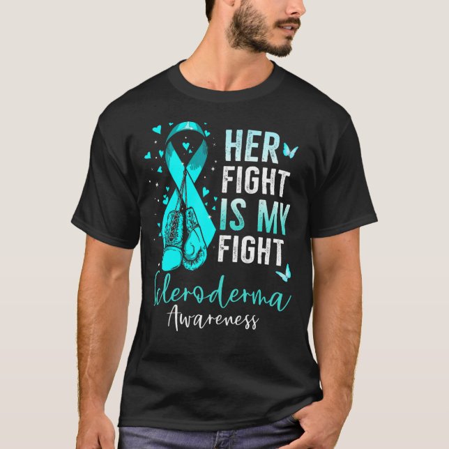 Camiseta Su Lucha Es Mi Lucha Escleroderma Conciencia Verde (Anverso)