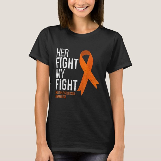 Camiseta Su lucha es mi lucha Esclerosis múltiple Concienci (Anverso)