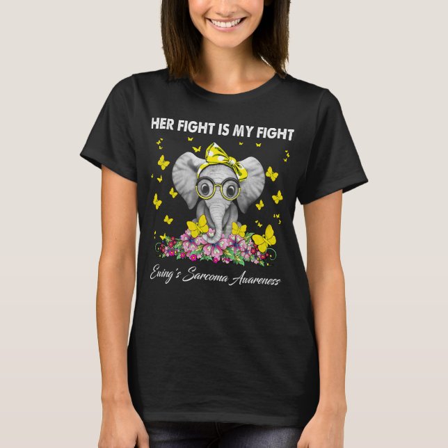 Camiseta Su Lucha Es Mi Lucha Ewings Sarcoma Awareness (Anverso)