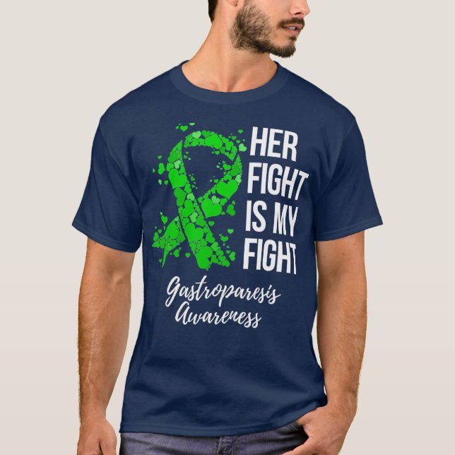 Camiseta Su Lucha Es Mi Lucha Gastroparesis Conciencia (Anverso)