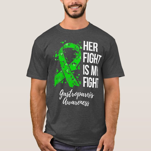 Camiseta Su Lucha Es Mi Lucha Gastroparesis Conciencia (Anverso)