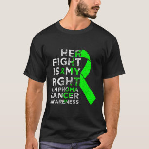 Camiseta Su lucha es mi lucha Linfoma Cáncer de Sangre Conc