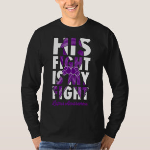 Camiseta Su Lucha Es Mi Lucha Lupus Conciencia Púrpura Ribb