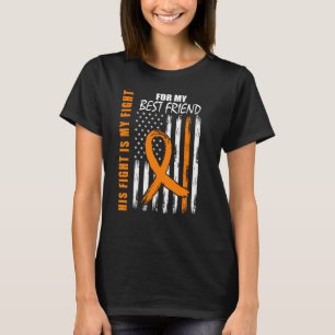 Camiseta Su lucha es mi lucha mejor amigo leucemia Concienc
