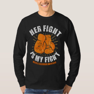 Camiseta Su Lucha Es Mi Lucha Naranja De Esclerosis Múltipl