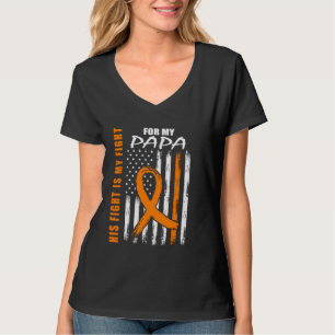 Camiseta Su lucha es mi lucha Papá Bandera de esclerosis mú