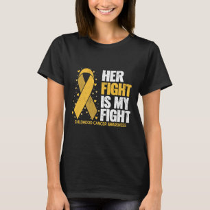 Camiseta Su lucha es mi lucha por el cáncer infantil famili