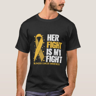 Camiseta Su lucha es mi lucha por el cáncer infantil famili