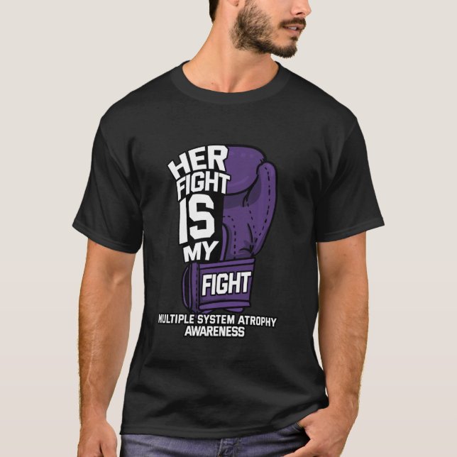 Camiseta Su Lucha Es Mi Lucha Por La Guerra De Atrofia Múlt (Anverso)