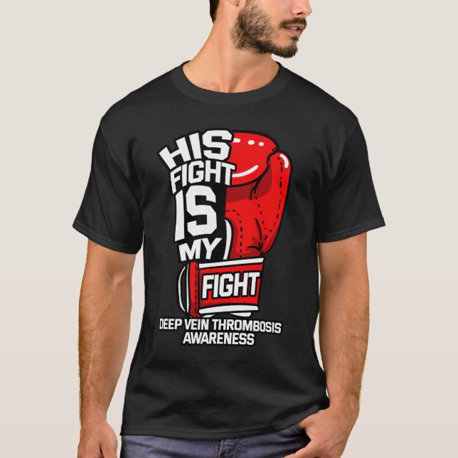 Camiseta Su Lucha Es Mi Lucha Profunda Trombosis Vena DVT S (Anverso)