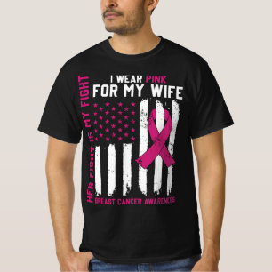 Camiseta Su Lucha Es Mi Lucha Que Llevo Cáncer De Esposa Ro